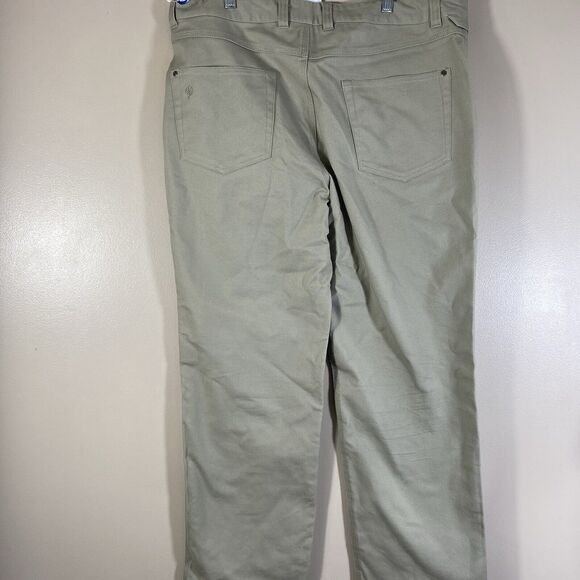 Duck Camp Pants Mens 38x30 Beige Canvas Cordura Brush Hunting Waterfowl Chore - Picture 8 of 16